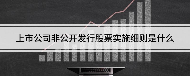 上市公司非公開發(fā)行股票實施細(xì)則詳解與解析