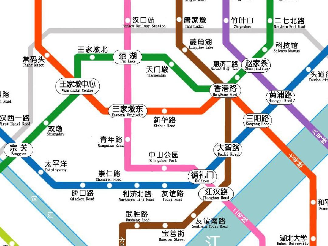 武漢地鐵四號(hào)線最新線路圖解析