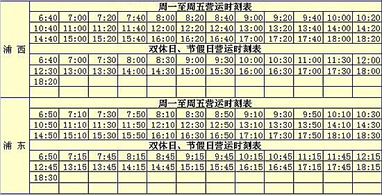 上海輪渡最新時刻表概覽